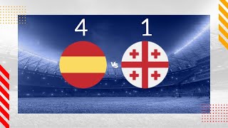 UEFA EURO 2024 Ottavi di Finale  SPAGNA 🇪🇸 vs GEORGIA 🇬🇪 41 Poker spagnolo La Roja avanti ⚽🌟 [upl. by Canon]