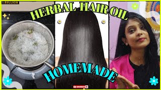 Homemade herbal hair oil  💯 hairfall control  RupaliHira hairfall dailyvlog [upl. by Golding]