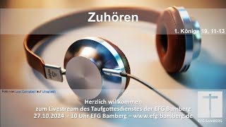 Gottesdienst EFG Bamberg 27102024 Livestream [upl. by Ayaj]