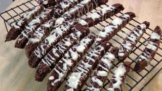 Triple Chocolate Biscotti  Recipe by Laura Vitale  Laura in the Kitchen Episode 134 [upl. by Chuck]