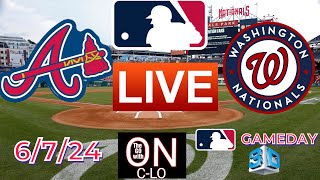 🔴Atlanta Braves Vs Washington Nationals Live MLB Baseball Play by Play 3D Presentation amp MORE [upl. by Ahsatal]