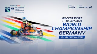 FIA Karting World Championship 2023 KZKZ2KZ2 Masters Sunday [upl. by Stephani]