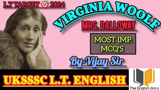 Mrs Dalloway by Virginia Woolf MCQsVirginia Woolf mCqsUkssscLT [upl. by Ahsein]