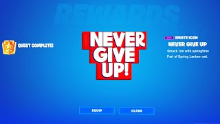 How To Get Free Fortnite TikTok Drops Never Give Up emoticon Nick Eh 30 Free Rewards [upl. by Legna]