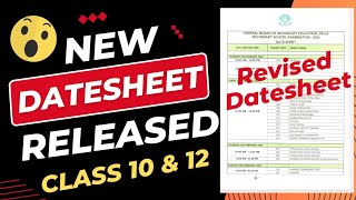 CBSE New Date Sheet 2023 Class 10  Class 12  2024 Board  CBSE Revised Date Sheet 2024  Updated [upl. by Suoicserp999]