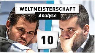 CARLSEN vs NEPO  Partie 10  Schach WM 2021 [upl. by Valerlan]