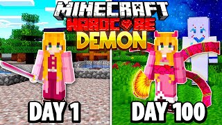 I Survived 100 Days as a DEMON in HARDCORE MINECRAFT [upl. by Collbaith]