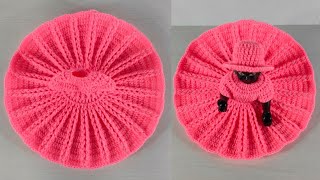 सात नंबर लड्डूगोपाल की सर्दी की पोशाक और टोपी का बेस बनाना सीखें  How to crochet 7no kanhaji👗 base [upl. by Malan127]