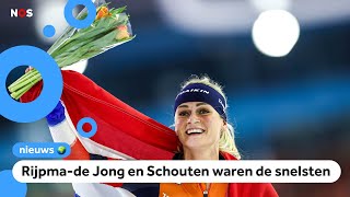 Opnieuw gouden medailles voor Nederlandse schaatsers [upl. by Aday]