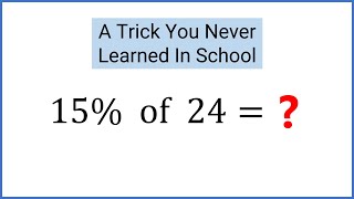 How to calculate percentages in your head [upl. by Ainafets]