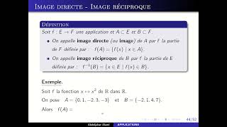 Image directe  Image réciproque [upl. by Collier]