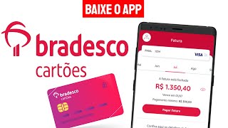 Bradesco Cartões  Como baixar e usar o app Bradesco Cartões no Celular [upl. by Tigirb]