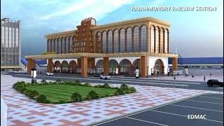 Walkthrough Video of Redevelopment of Rajahmundry Railway Station Proposed Design [upl. by Bellanca]