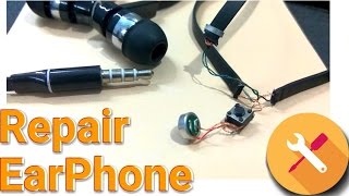 Repair Earphone  How to repair easy without soldering  Fix Headphone  KesPra ✔ [upl. by Abih]