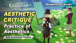 Aesthetic Critique Practice of Aesthetics Daily Commission Fontaine  Genshin Impact 40 [upl. by Htabazile]