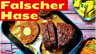 Falscher Hase  Hackbraten mit Ei  Die Frau am Grill [upl. by Birch]