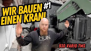 Wir bauen einen Kran für den Fendt 930 TMS 1 [upl. by Dev]