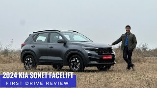 2024 Kia Sonet facelift 10 DCT  First Drive Review [upl. by Otit]