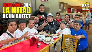 El BUFFET de PIZZA más FAMOSO con la MINI invasión de bigampfashion [upl. by Kcirderfla]