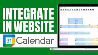 How To Integrate Google Calendar in Website StepbyStep  Embed in Website [upl. by Siduhey]