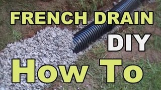 DIY FRENCH DRAIN PROJECT [upl. by Aneleasor]