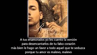 Romeo Santos  Malevo lyric  letra [upl. by Aiuoqes846]