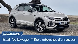 Essai – Volkswagen TRoc 2022  retouches d’un succès [upl. by Orrocos]