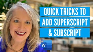 Boost Your Word Document with Quick Superscript amp Subscript Tricks [upl. by Illene]