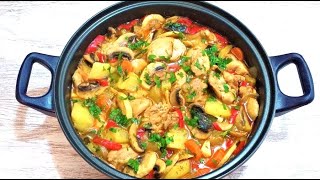 Guiso de verduras con pollo y patatas Saludable y delicioso comer bien sin engordar [upl. by Oile286]