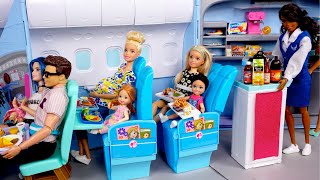 Barbie amp Ken Doll Family Airplane Travel Routine [upl. by Delorenzo38]