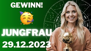 JUNGFRAU ♍️😊ES KOMMT❗DER GRÖSSTE GEWINN DEINES LEBENS🍀🎁 Horoskop  29Dezember 2023 jungfrau tarot [upl. by Ann]