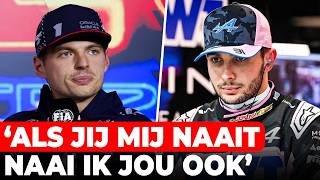 Verstappen en Ocon ruziën op de baan Als jij mij naait naai ik jou ook  GPFans News [upl. by Airaet131]