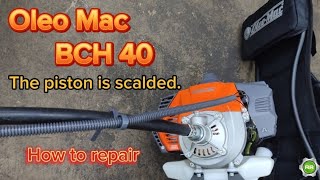 Oleomac BCH 40 piston problemhow to fix brushcutter [upl. by Iam]