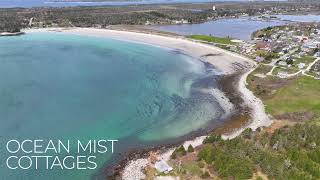 Ocean Mist Cottages located on Crescent Beach in Lockeport Nova Scotia [upl. by Malina]