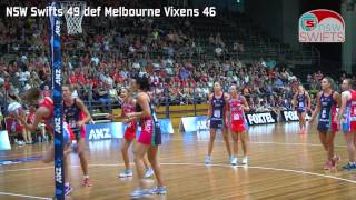 NSWSwiftsTV Swifts v Vixens Summer Shootout Highlights [upl. by Kokaras]