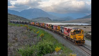 KiwiRail DXC Thunder Chasing Coal Train No 836T 4K [upl. by Vere]