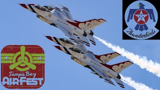 2024 USAF Thunderbirds  Tampa Bay AirFest FULL DEMO [upl. by Christalle]