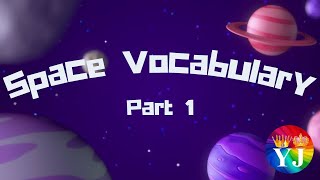 Space Vocabulary  Space terms  Astronomical vocabulary  Space terminology [upl. by Kerat]