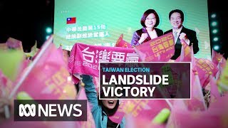 Taiwans Tsai Ingwens landslide reelection a massive blow to Xi Jinping  ABC News [upl. by Ecitnirp]