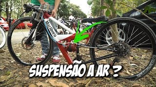 VLOG7008  RACHA DE BIKE REBAIXADA  SUSPENSÃO A AR NA BIKE Canal 7008films [upl. by Ahsenat472]