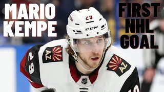 Mario Kempe 29 Arizona Coyotes first NHL goal Oct 14 2017 [upl. by Templeton810]