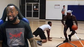 FlightReacts Gets His Ankles BROKEN By BoneCollector 1vs1 Basketball [upl. by Dollie996]