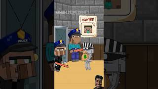 Escape From Prison Challenge Stupid Villager Wanted Baby Steve youtubeshorts shortsviral [upl. by Anaugal807]