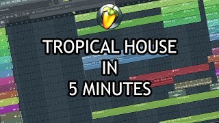 MAKE TROPICAL HOUSE IN 5 MINUTES FL STUDIO 20 [upl. by Anoirtac]