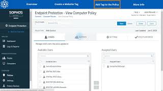 Sophos Central How to Allow Sites through Web Control Policy  Sophos Tech [upl. by Everick]