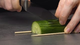 Cut The Cucumber Just So amp It Becomes A Work Of Art [upl. by Adolphe]