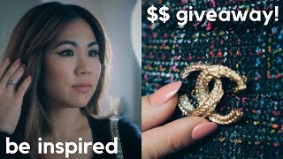 10 WAYS TO STYLE A CHANEL BROOCH   GIVEAWAY [upl. by Norrabal]