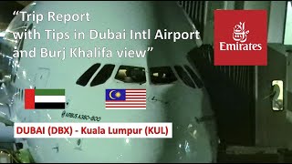 Trip Report  Emirates A380  EK343  Dubai DXB  Kuala Lumpur KUL  Economy Class  Seat 47K [upl. by Iat]