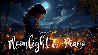 Moonlight amp Piano Serenade  Relaxing Night Music for Sleep Study and Meditation 🌙✨ [upl. by Xirtaeb]