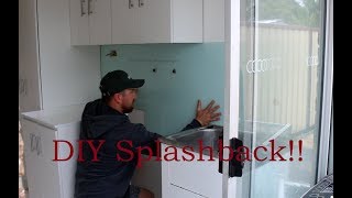 DIY Acrylic Splashback Laundry Renovation Part 6 [upl. by Akeber]